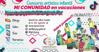 Desarrollo Humano. "MI COMUNIDAD en vacaciones": Concurso art&iacute;stico para ni&ntilde;os y ni&ntilde;as de comunidades abor&iacute;genes