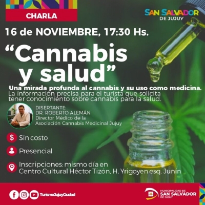 Charla gratuita: &ldquo;Cannabis y Salud&rdquo;