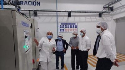 Visita de funcionarios salte&ntilde;os de Aguas del Norte a Xuma y obra de El Pongo