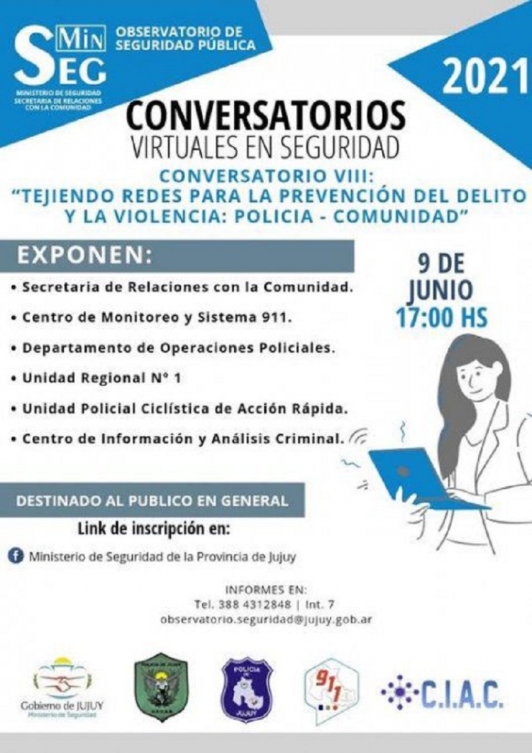 &Uacute;ltimo Conversatorio Virtual de Seguridad sobre prevenci&oacute;n del delito y violencia