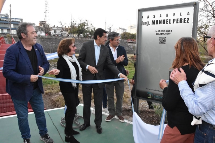 El vicegobernador particip&oacute; de la inauguraci&oacute;n de pasarelas peatonales en el Parque Lineal Xibi Xibi