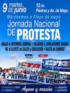 Las dos CTA se movilizar&aacute;n a Plaza de Mayo contra el ajuste de Javier Milei