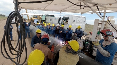 En tres frentes avanza la construcci&oacute;n del gasoducto N&eacute;stor Kirchner