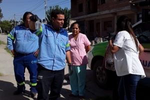 Operativo de control de agua potable en barrios de Palpal&aacute;