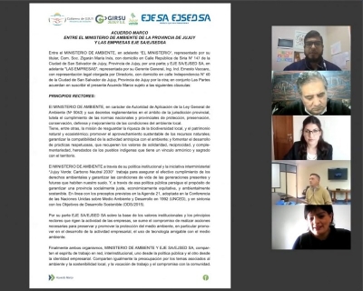 Ministerio de Ambiente, Ejesa y Ejsedsa, celebran acuerdo para la sostenibilidad