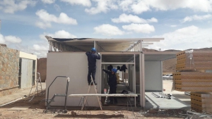 En Susques la instalaci&oacute;n del centro modular sanitario de atenci&oacute;n por Covid-19 est&aacute; a un 50%