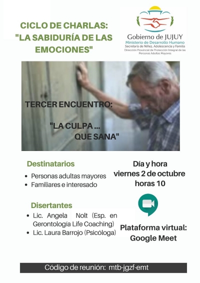III encuentro del ciclo de charlas &ldquo;la sabidur&iacute;a de las emociones&rdquo;