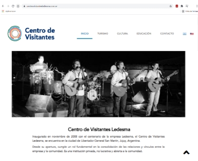 El Centro de Visitantes Ledesma presenta su sitio web