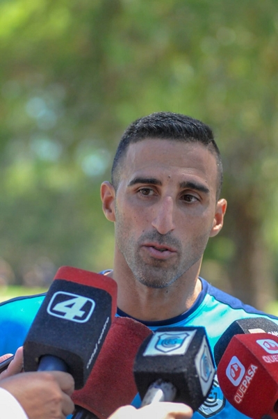 Hern&aacute;n Pellerano dirigi&oacute; su primera pr&aacute;ctica en Gimnasia