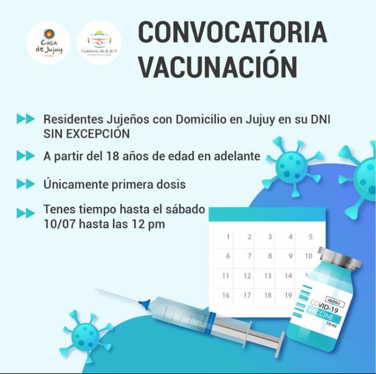 Vacunaci&oacute;n a juje&ntilde;os residentes en C&oacute;rdoba
