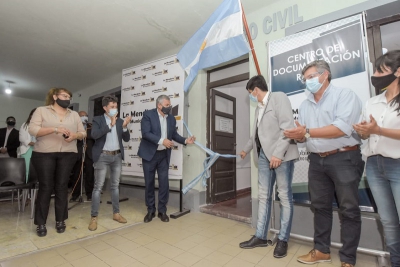 Inauguraron centro de documentaci&oacute;n r&aacute;pida y obras en La Mendieta