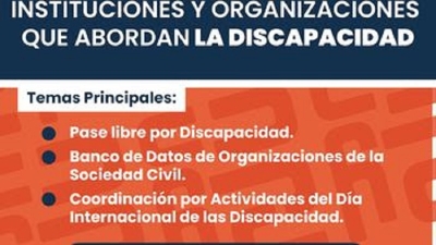 Nuevo encuentro con instituciones y organizaciones que abordan la discapacidad