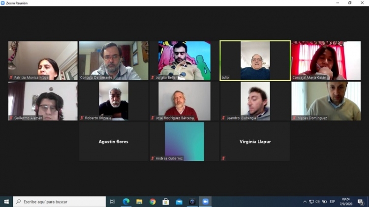 Concejales participaron de una nueva reuni&oacute;n v&iacute;a zoom