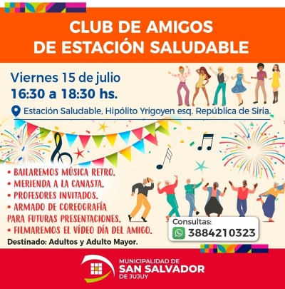 Festejos por el d&iacute;a del amigo en la estaci&oacute;n saludable