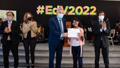 El gobernador Gerardo Morales encabez&oacute; el acto de cierre del Programa Recreando Escuela de Verano