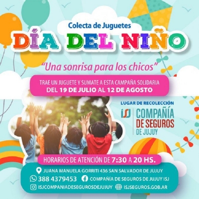 Colecta de juguetes "Una sonrisa para los chicos"