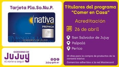Acreditaci&oacute;n de la Tarjeta PLASONUP