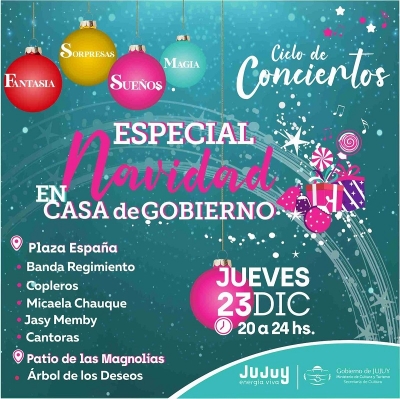 Ciclo de conciertos . Especial de Navidad en Casa de Gobierno