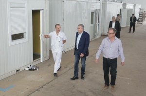 Avanza obra de hospital de campa&ntilde;a en Ciudad Cultural