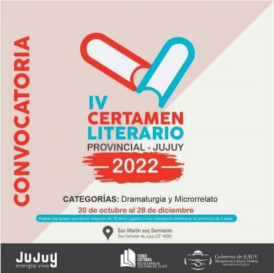Modificaciones en las categor&iacute;as y premios del Certamen Literario 2022