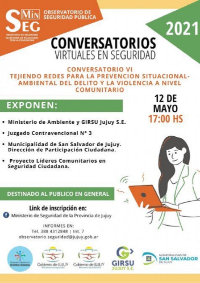 Conversatorio virtual de seguridad sobre "Cuidado ambiental para la prevenci&oacute;n del delito"