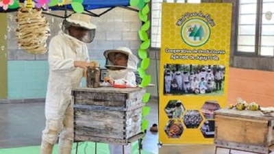 Las ni&ntilde;eces del Centro de D&iacute;a "Sol para Todos" aprendieron sobre el "Mundo de las Abejas"