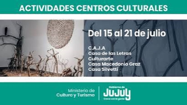 Centros culturales de Jujuy: muestras, jazz y talleres del 16 al 21 de julio