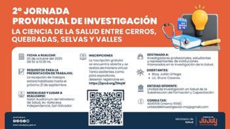 2&deg; Jornada Provincial de Investigaci&oacute;n "La ciencia de la salud entre cerros, quebradas, selvas y valles"