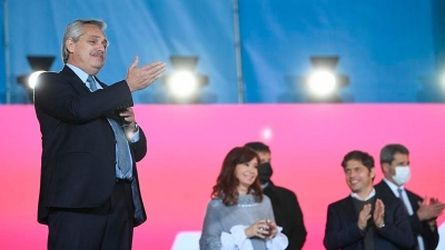 El Presidente y Cristina ratificaron su compromiso de defender "la dignidad del trabajo"