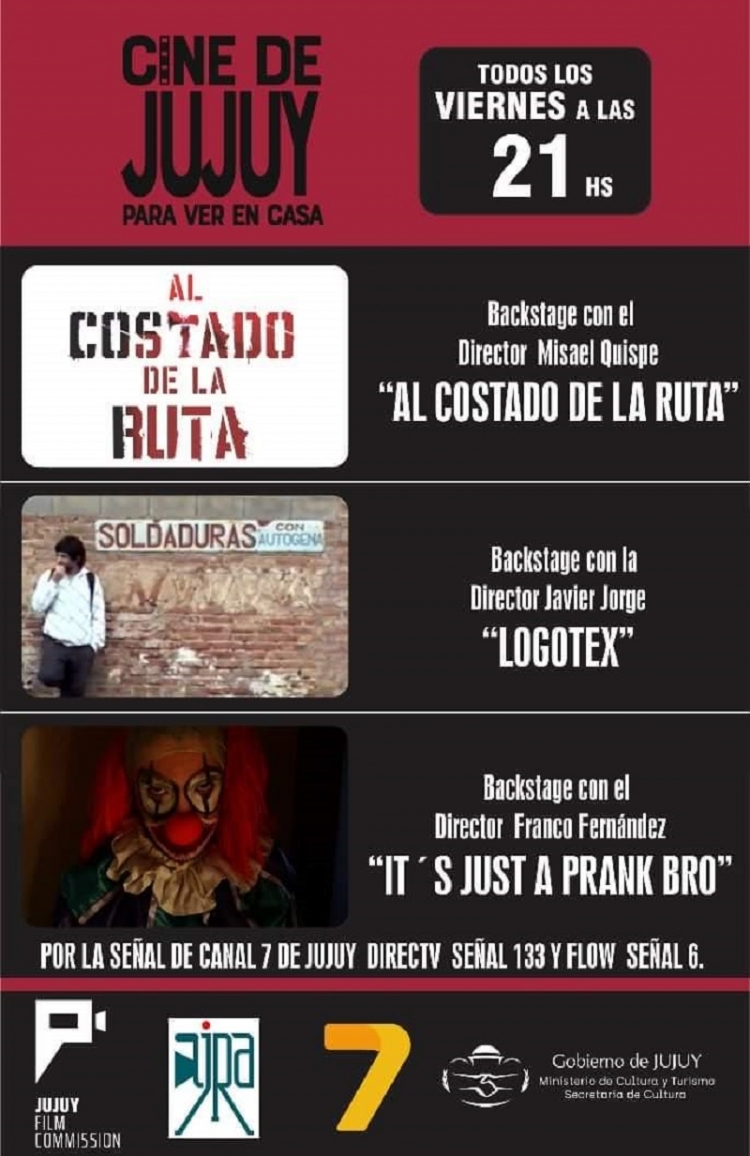 6&deg; Programa del ciclo CINE DE JUJUY PARA VER EN CASA