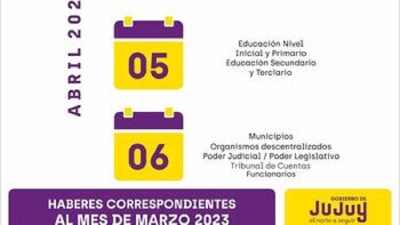 El martes 4 de marzo comienza el cronograma de pagos