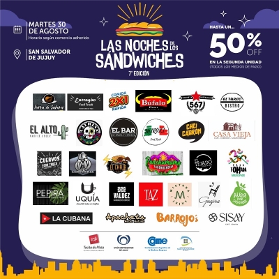 LA NOCHE DE LOS SANDWICHES - 7&deg;EDICION