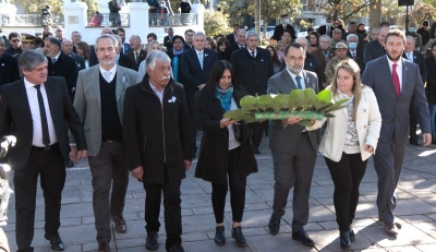 Lisandro Aguiar: &ldquo;en esta plaza nos leg&oacute; la bandera nacional de la libertad civil&rdquo;