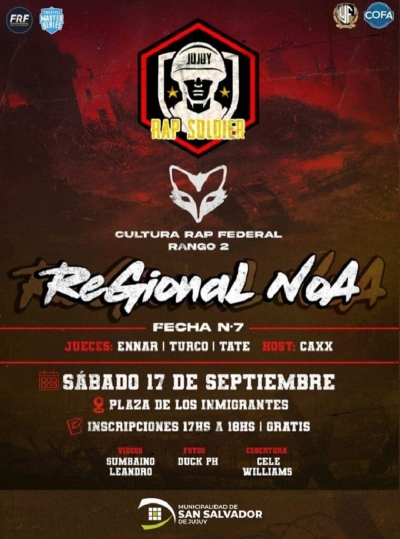 Gran evento regional de freestyle en plaza de los inmigrantes