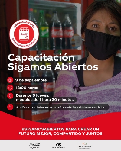 Coca-Cola Argentina lanza la convocatoria &ldquo;Sigamos Abiertos&rdquo; para fortalecer a los comercios de barrio del Norte Argentino