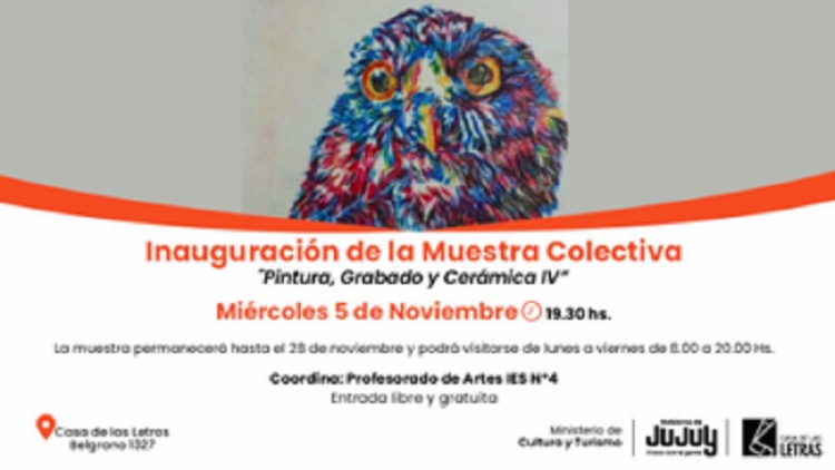 Se inaugura la cuarta edici&oacute;n de la muestra colectiva de artes visuales