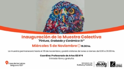 Se inaugura la cuarta edici&oacute;n de la muestra colectiva de artes visuales