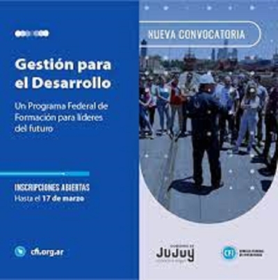 Abierta la inscripci&oacute;n a la cuarta edici&oacute;n del Programa Federal de Formaci&oacute;n "Gesti&oacute;n para el Desarrollo" del CFI