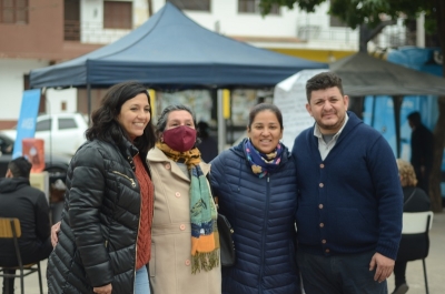 Leila Chaher sigue recorriendo la provincia
