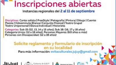 Instancias regionales de los Juegos Culturales 2022