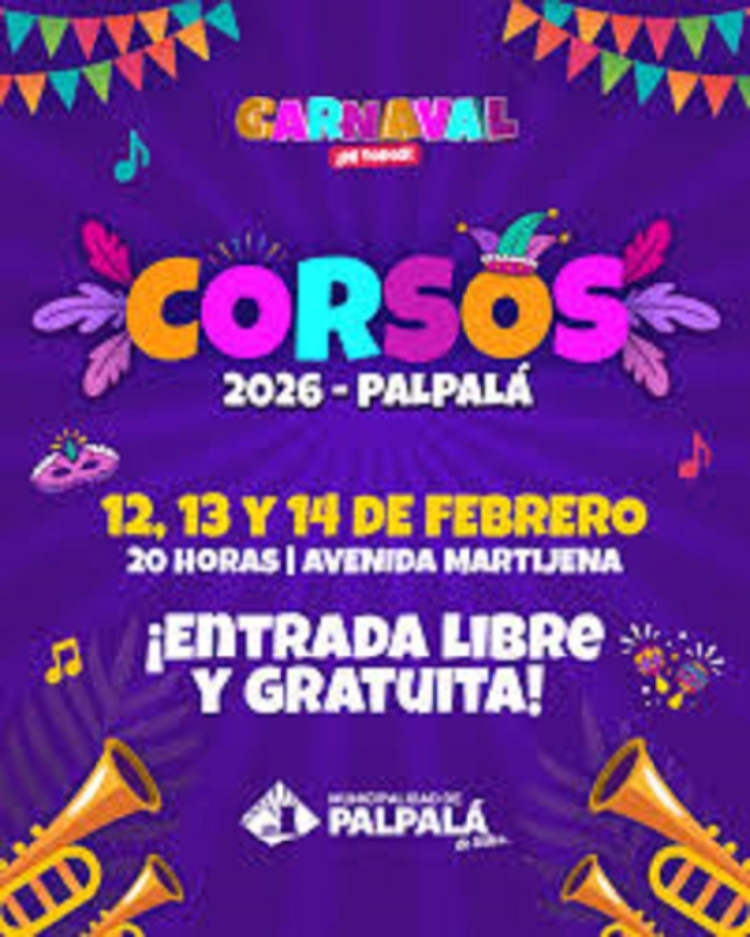 Palpal&aacute; ofrecer&aacute; tres noches gratuitas del &ldquo;carnaval de todos 2026&rdquo; a realizarse los d&iacute;as 12, 13 y 14 de febrero