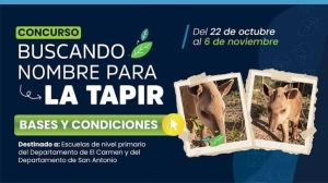 Tapir: Ambiente convoca a las escuelas de los valles a bautizar a una cr&iacute;a