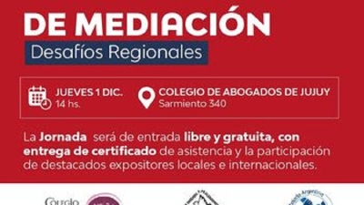 Mediaci&oacute;n: Se realizar&aacute; una Jornada interprovincial