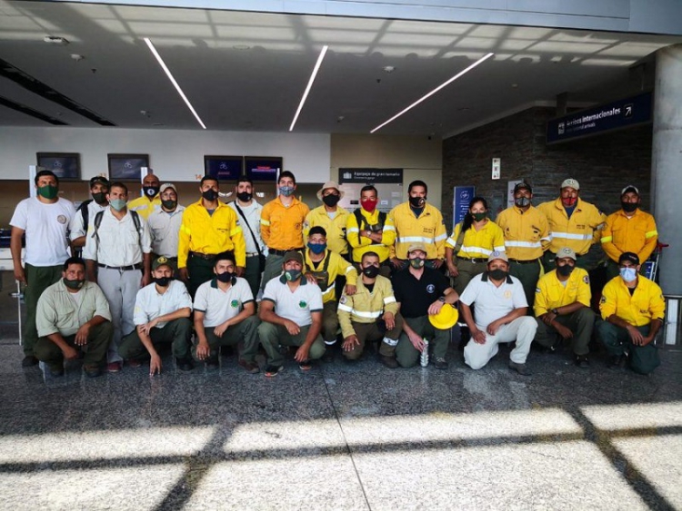 16 brigadistas juje&ntilde;os viajan a combatir el incendio en El Bols&oacute;n