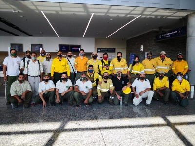 16 brigadistas juje&ntilde;os viajan a combatir el incendio en El Bols&oacute;n