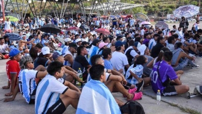 Juje&ntilde;os vivieron el triunfo argentino en la pantalla gigante de Ciudad Cultural