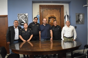 El intendente Rivarola coordin&oacute; trabajos con el nuevo jefe de la ur8 de polic&iacute;a con asiento en Palpal&aacute;