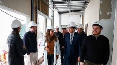 Sadir recorri&oacute; la obra de los 5 nuevos quir&oacute;fanos y refacci&oacute;n en el hospital Pablo Soria