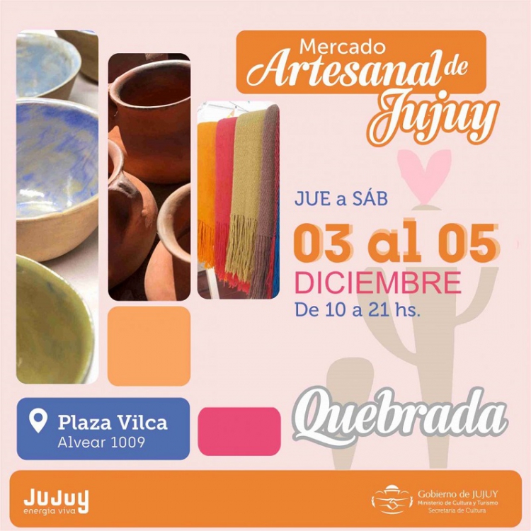 Artesan&iacute;as de regi&oacute;n quebrada presente en el mercado artesanal de Jujuy