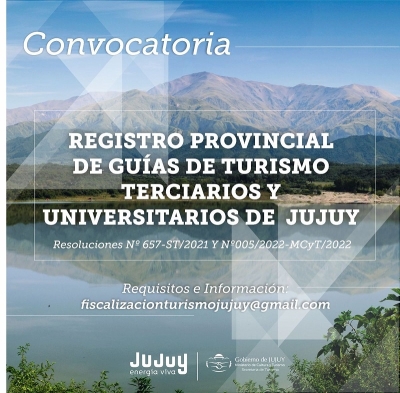 Se abri&oacute; el Registro de Gu&iacute;as de Turismo Terciarios y Universitarios de Jujuy